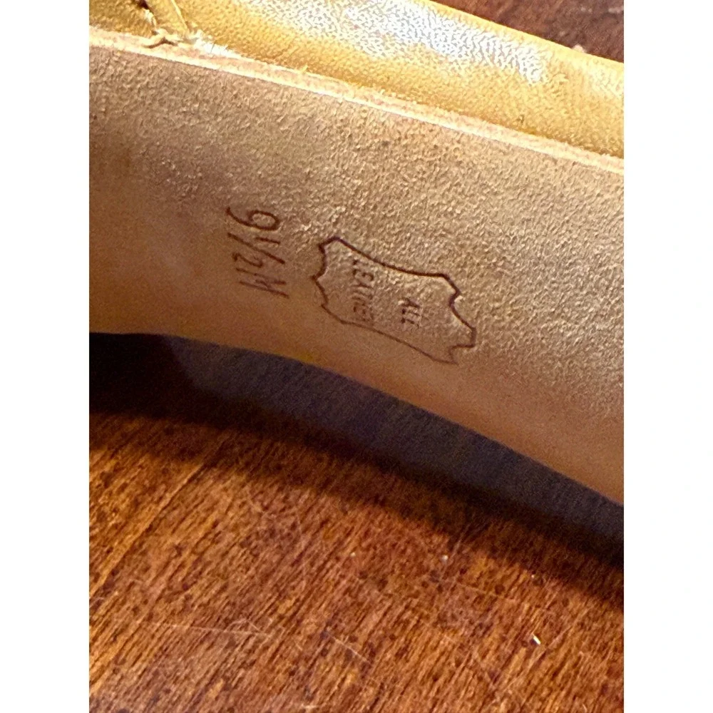 Tory Burch Tan Leather Espadrille Platform Ankle Strap Stiletto Sandals 9.5M